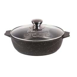 Жаровня 4л а/п ГРАНИТ black   жк34802/7