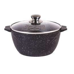 Кастрюля 3л с кр. а/п ГРАНИТ black kk 43802/6