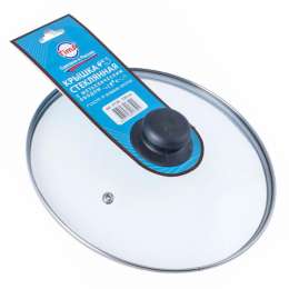 Крышка   d-300   стекло  с мет. обод.  4730 /10