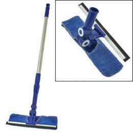 Окномойка 23см телескоп. ручка 0,6-1м  поворотная насадка микроф. 180№103