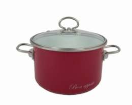 BAКастрюля 4,0л Bon appetit вишн. 8SD205S