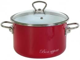 BAКастрюля 2,0л Bon appetit вишнев. 8SD165S/4