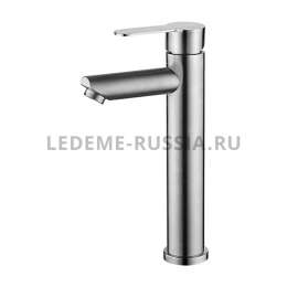 Смес. д/к  Ledeme   71103 нерж.сталь,д/умыв высокий