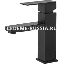 Смес. д/к  Ledeme   71033 В черный нерж.сталь,д/умыв