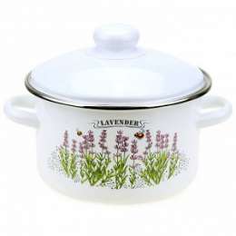 Кастрюля  3,0 л   с обод  1612Б/4 Лаванда