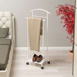 Вешалка костюмная Римини 2М  47*30*108,5 с колесами белый  2М