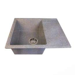 Мойка SimGran S-18 65х51см   темн.серая