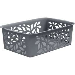 Корзина  Leaves 1,2л 184*127*62 серый ПБ44601