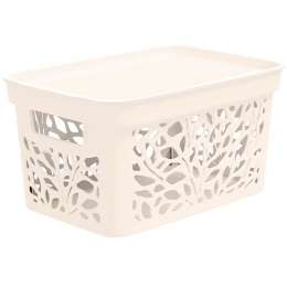 Корзина  Leaves 10л 333*225*174 с/кр молочн ПБ837