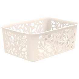 Корзина  Leaves 4л 258*186*100 молочн. ПБ448
