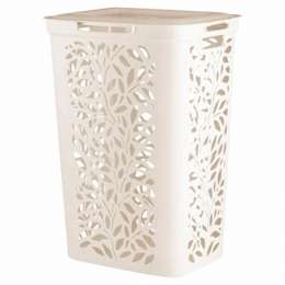 Корзина д/белья  60л с кр. молочный   ПБ48907/6