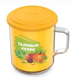 Термокружка  0,4л  с крыш.  Дача"    С555К/19"