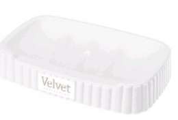 Мыльница    VELVET  белый   4332396/24