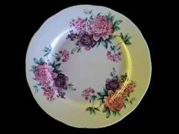 Тарелка  200мм  мелкая  Пионы 3D 3лепка  11642