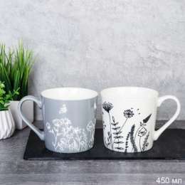 Кружка  -  С775А  Цветы Веточки  450мл  736187 /48