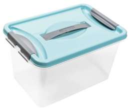 Контейнер д/пищ. продуктов   8л  Клик бирюз С273