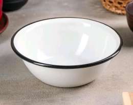 кМиска  1л б/рисунка белая  К40304-072(703532)