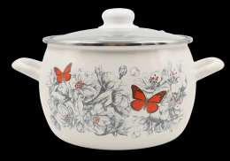 Кастрюля 5,0 л   Яблон.цвет сф стекл кр С4216САП2