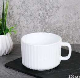 Кружка 250мл Вертикаль белая WGT250/6/72 747759