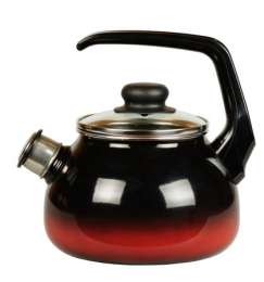 чЧайник  2л  сфер. со св. Кармен черн. с красным. 4с210/я