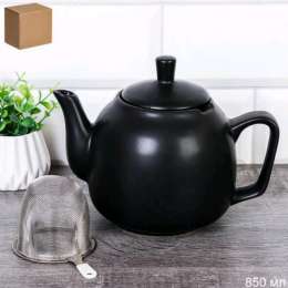 Чайник  850 мл   с ситом черный GR-103 732963