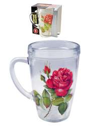 Кружка Роза красная" п/уп П-80-1-300"