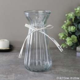 Ваза для цветов    22см с лентой  WRD-146 б/уп  745981